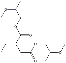 Ethylsuccinic acid bis(2-methoxypropyl) ester Struktur