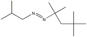 1-(2-Methylpropyl)-2-(1,1,3,3-tetramethylbutyl)diazene Struktur