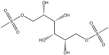 1-O,6-O-Di(methylsulfonyl)-L-mannitol Struktur