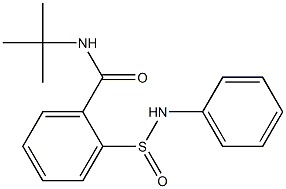 2-Phenylaminosulfinyl-N-tert-butylbenzamide Struktur