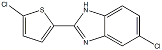 5-Chloro-2-(5-chlorothiophen-2-yl)-1H-benzimidazole Struktur