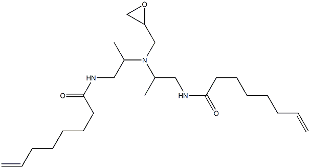 N,N-Bis[2-(7-octenoylamino)-1-methylethyl]glycidylamine Struktur