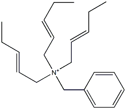 Tri(2-pentenyl)benzylaminium Struktur