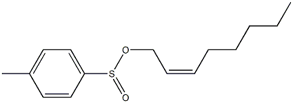 4-Methylbenzenesulfinic acid (2Z)-2-octen-1-yl ester Struktur