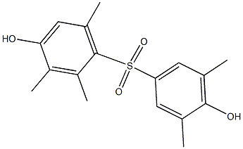 4,4'-Dihydroxy-2,3,3',5',6-pentamethyl[sulfonylbisbenzene] Struktur