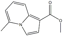 5-Methylindolizine-1-carboxylic acid methyl ester Struktur