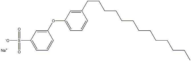 3-(3-Tridecylphenoxy)benzenesulfonic acid sodium salt Struktur