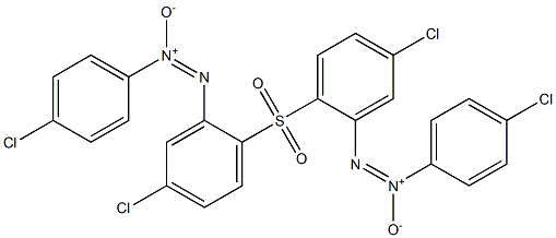 4-Chlorophenyl-ONN-azoxy-4-chlorophenyl sulfone Struktur