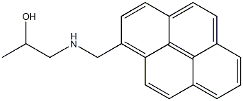 1-(2-Hydroxypropylaminomethyl)pyrene Struktur