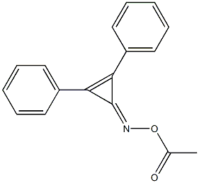 Acetic acid [(1,2-diphenyl-1-cyclopropen-3-ylidene)amino] ester Struktur