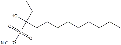 3-Hydroxydodecane-3-sulfonic acid sodium salt Struktur