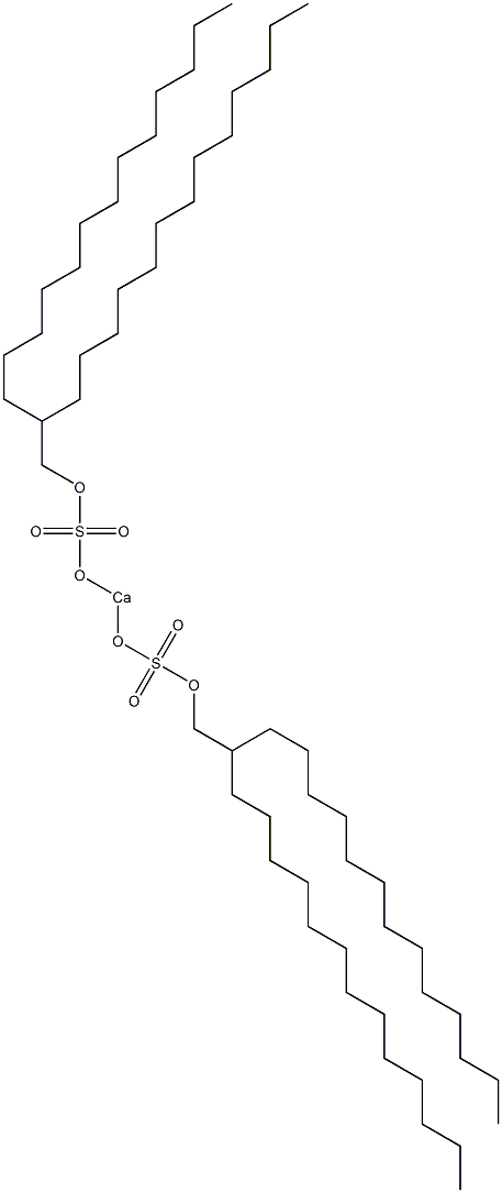 Bis(2-tridecylpentadecyloxysulfonyloxy)calcium Struktur