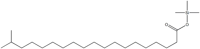 18-Methylnonadecanoic acid trimethylsilyl ester Struktur