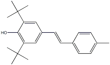 4-[(E)-2-(4-Methylphenyl)ethenyl]-2,6-di-tert-butylphenol Struktur