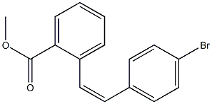 (Z)-4'-Bromostilbene-2-carboxylic acid methyl ester Struktur