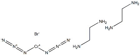 cis-Diazidobis(ethylenediamine)chromium(3+) bromide Struktur