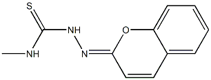 4-Methyl-1-(2H-1-benzopyran-2-ylidene)thiosemicarbazide Struktur