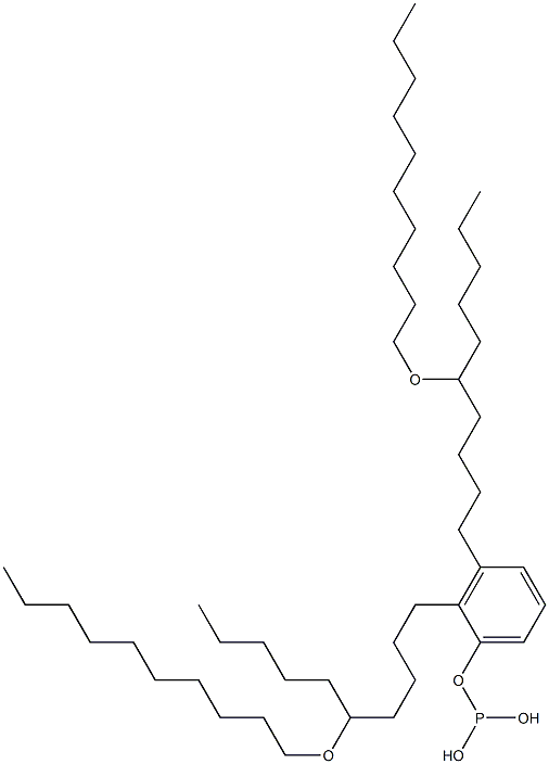 Phosphorous acid bis[5-(decyloxy)decyl]phenyl ester Struktur