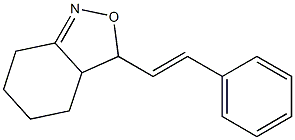 3,3a,4,5,6,7-Hexahydro-3-(2-phenylethenyl)-2,1-benzisoxazole Struktur