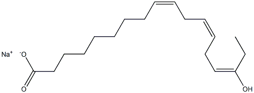 16-Hydroxylinoleic acid sodium salt Struktur