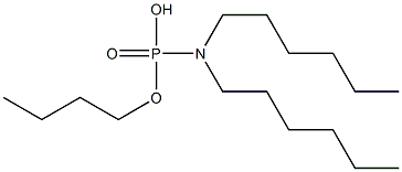 N,N-Dihexylamidophosphoric acid hydrogen butyl ester Struktur