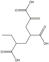 1-Hexene-2,4,6-tricarboxylic acid 6-ethyl ester Struktur