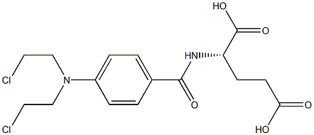 N-[4-[Bis(2-chloroethyl)amino]benzoyl]-L-glutamic acid Struktur