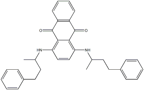 1,4-Bis(1-methyl-3-phenylpropylamino)anthraquinone Struktur