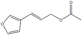 3-(3-Acetoxy-1-propenyl)furan Struktur