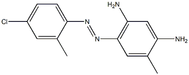 4-(4-Chloro-2-methylphenylazo)-2-methyl-1,5-benzenediamine Struktur