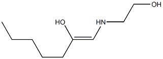 1-[(2-Hydroxyethyl)amino]-1-hepten-2-ol Struktur