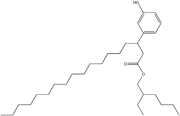 3-(3-Hydroxyphenyl)stearic acid 2-ethylhexyl ester Struktur