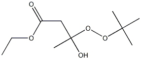 3-(tert-Butylperoxy)-3-hydroxybutyric acid ethyl ester Struktur