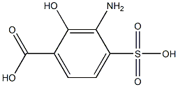 3-Amino-4-sulfosalicylic acid Struktur