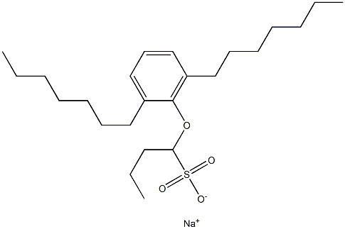 1-(2,6-Diheptylphenoxy)butane-1-sulfonic acid sodium salt Struktur