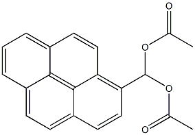 1-(Diacetoxymethyl)pyrene Struktur