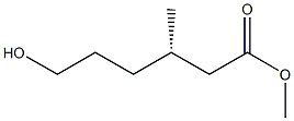 [S,(-)]-6-Hydroxy-3-methylhexanoic acid methyl ester Struktur