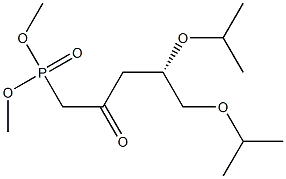 (S)-4,5-Bis(isopropyloxy)-2-oxopentylphosphonic acid dimethyl ester Struktur