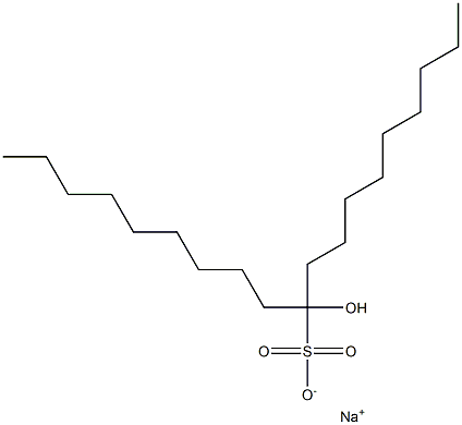 10-Hydroxynonadecane-10-sulfonic acid sodium salt Struktur