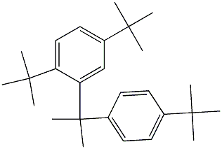 2-(2,5-Di-tert-butylphenyl)-2-(4-tert-butylphenyl)propane Struktur