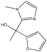 2-(1-Hydroxy-1-(2-furyl)ethyl)-1-methyl-1H-imidazole Struktur