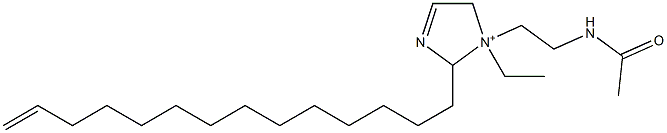 1-[2-(Acetylamino)ethyl]-1-ethyl-2-(13-tetradecenyl)-3-imidazoline-1-ium Struktur