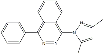 1-(4-Phenylphthalazin-1-yl)-3,5-dimethyl-1H-pyrazole Struktur