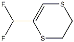 2-Difluoromethyl-5,6-dihydro-1,4-dithiin Struktur