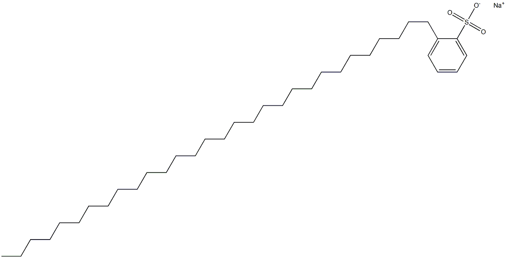 2-Triacontylbenzenesulfonic acid sodium salt Struktur