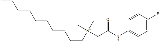 N-[2-[(4-Fluorophenyl)amino]-2-oxoethyl]-N,N-dimethyl-1-decanaminium Struktur