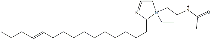 1-[2-(Acetylamino)ethyl]-1-ethyl-2-(11-pentadecenyl)-3-imidazoline-1-ium Struktur