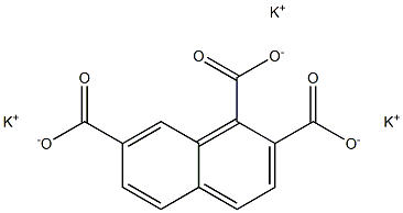 1,2,7-Naphthalenetricarboxylic acid tripotassium salt Struktur