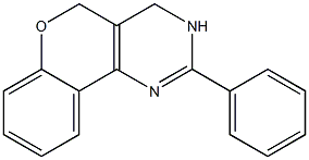 3,4-Dihydro-2-phenyl-5H-[1]benzopyrano[4,3-d]pyrimidine Struktur