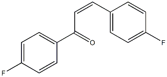 (2Z)-1,3-Di(4-fluorophenyl)-2-propen-1-one Struktur